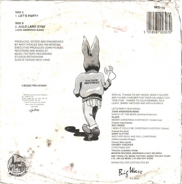 Jive Bunny And The M - Let's Party & Auld Lang Syne - Used Vinyl Reco image 2