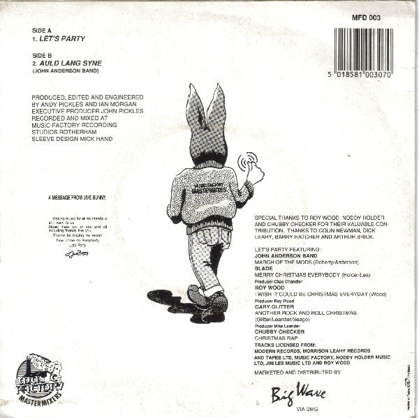 Jive Bunny And The M - Let's Party & Auld Lang Syne - Used Vinyl Reco image 6