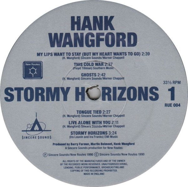 Hank Wangford - Stormy Horizons - Used Vinyl Record image 5