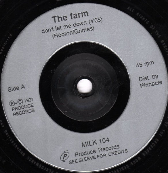 Farm - Don't Let Me Down - Used Vinyl Record 7" image 4