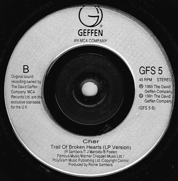 Cher - Love And Understanding - Used Vinyl Record 7" image 4