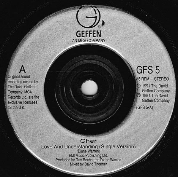 Cher - Love And Understanding - Used Vinyl Record 7" image 7