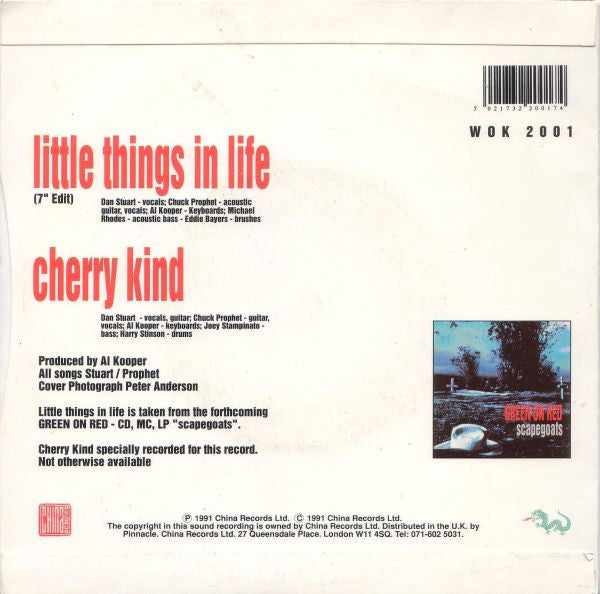 Green On Red - Little Things In Life - Used Vinyl Record 7" image 2