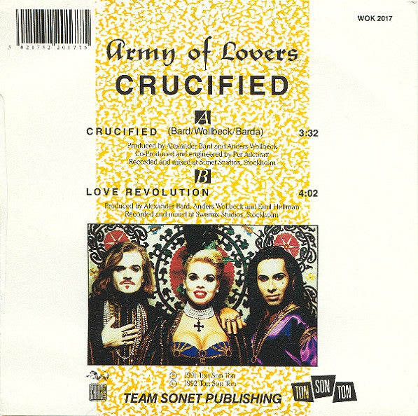 Army Of Lovers - Crucified - Used Vinyl Record 7" image 2