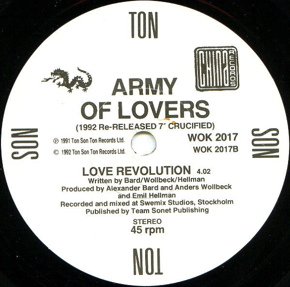 Army Of Lovers - Crucified - Used Vinyl Record 7" image 4