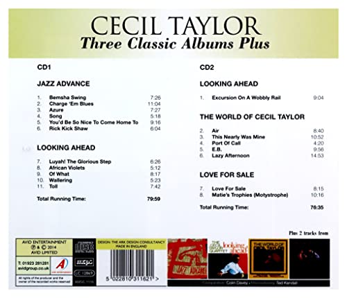 Cecil Taylor - Three Classic Albums Plus - CD image 2