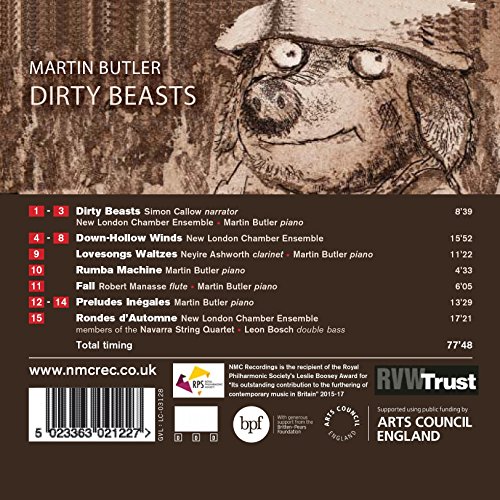 Neyire Ashworth - Martin Butler: Dirty Beasts/Rondes Dautomne/... - CD image 2
