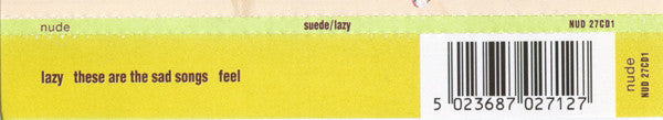 Suede - Lazy - Used CD image 4