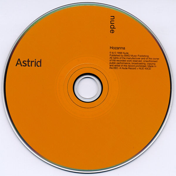 Astrid Williamson - Hozanna - Used CD image 3