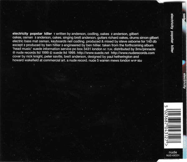 Suede - Electricity - Used CD image 5