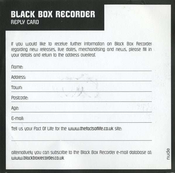 Black Box Recorder - Facts Of Life - Used CD image 4