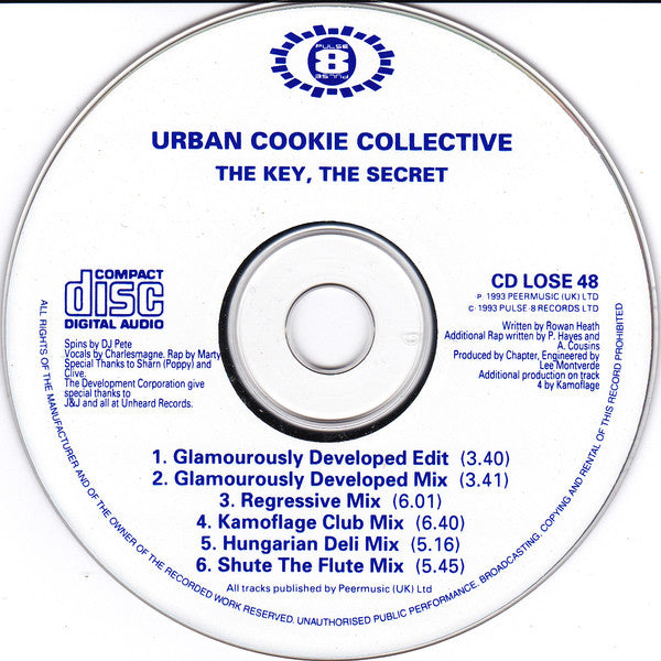 Urban Cookie Collect - Key : The Secret - Used CD image 4