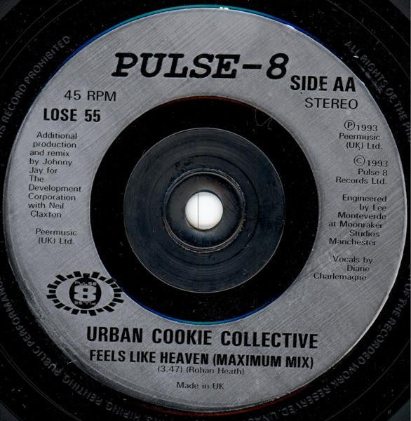 Urban Cookie Collect - Feels Like Heaven - Used Vinyl Record 7" image 4