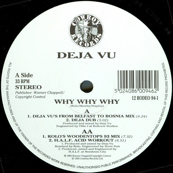 Deja Vu - Why? Why? Why? - Used Vinyl Record 12" image 3