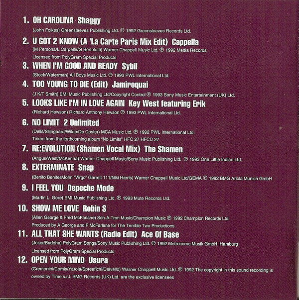 Various - Legendary Joe Bloggs Dance Album - Used CD image 2