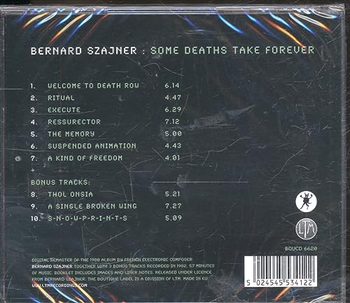 Bernard Szajner - Some Deaths Take Forever - CD image 2