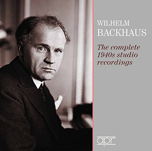 WILHELM BACKHAUS - :1940S REC - CD image 1