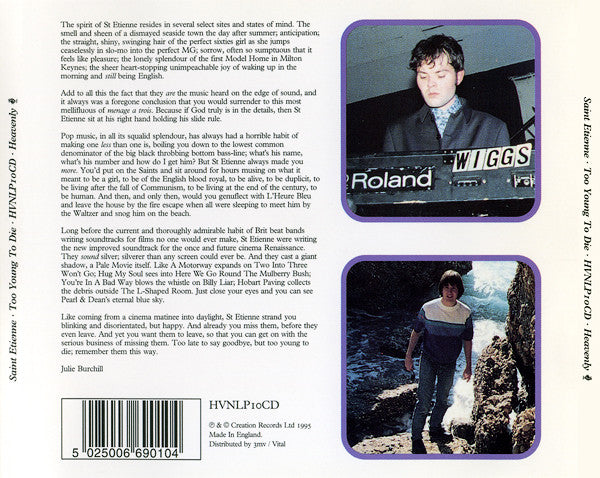 Saint Etienne - Too Young To Die (Singles 1990-1995) - Used CD image 6