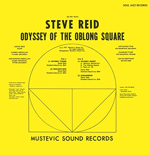 Steve Reid - Odyssey of the Oblong Square - gold vinyl edition (Preord image 1