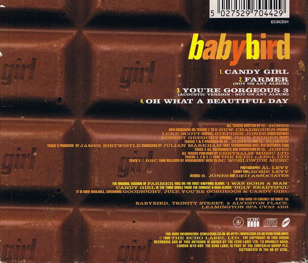Babybird - Candy Girl - Used CD image 5