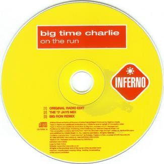 Big Time Charlie - On The Run - Used CD image 2