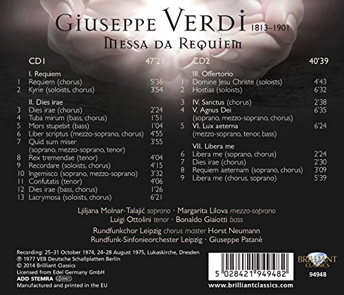 Giuseppe Verdi - Verdi Messa Di Requiem - CD image 2
