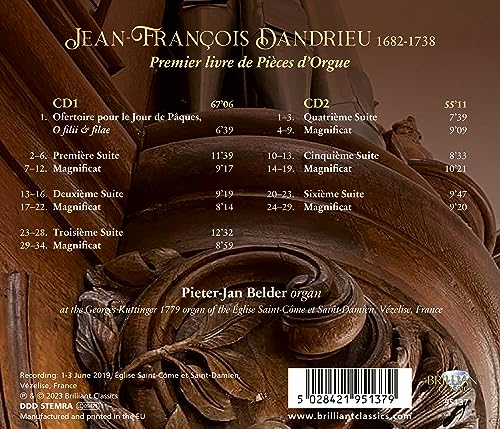 PIETER-JAN BELDER - DANDRIEU PREMIER LIVRE DE PIE - CD image 2