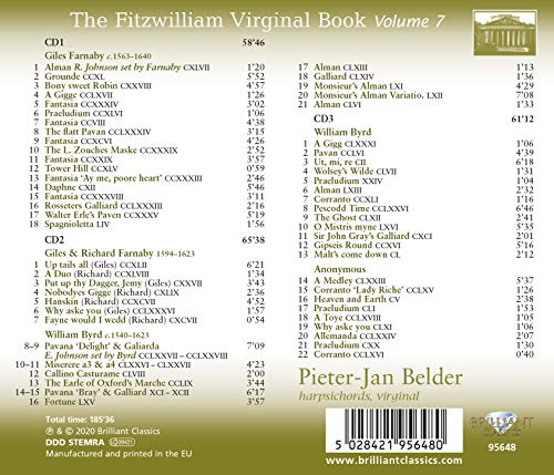PIETER-JAN BELDER - FITZWILLIAM VIRGINAL BOOK  THE - CD image 2