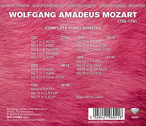 KLARA WURTZ - QUINTESSENCE MOZART COMPLETE - CD image 2