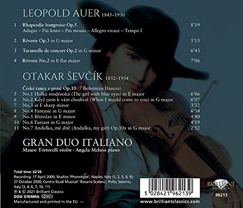 GRAN DUO ITALIANO; M - SEV?K 7 BOHEMIAN DANCES OP.10 - CD image 2