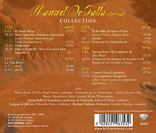 SIMON BOLIVAR SYMPHO - DE FALLA COLLECTION - CD image 2