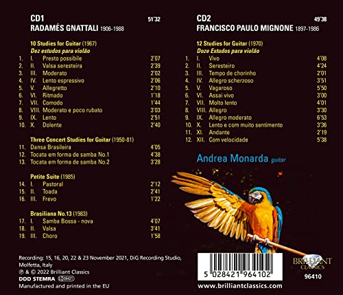ANDREA MONARDA - GNATTALI  MIGNONE COMPLETE ST - CD image 2