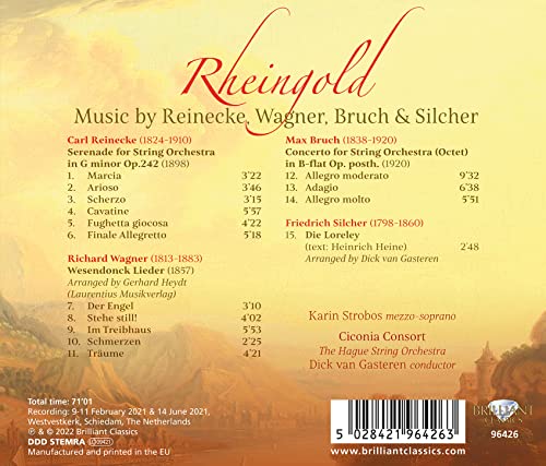 CICONIA CONSORT/DICK - RHEINGOLD MUSIC BY REINECKE - CD image 2