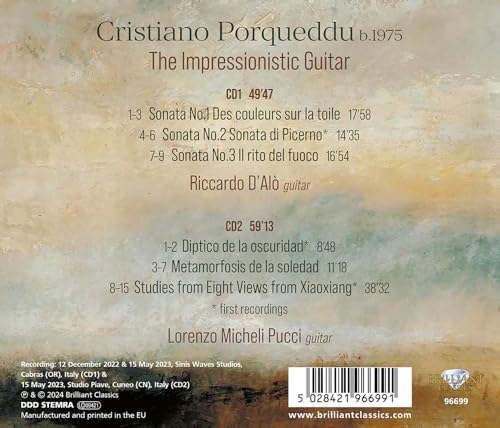 RICCARDO & LOR... D' - CRISTIANO PORQUEDDU: THE IMPRESSIONISTIC GUITAR image 2