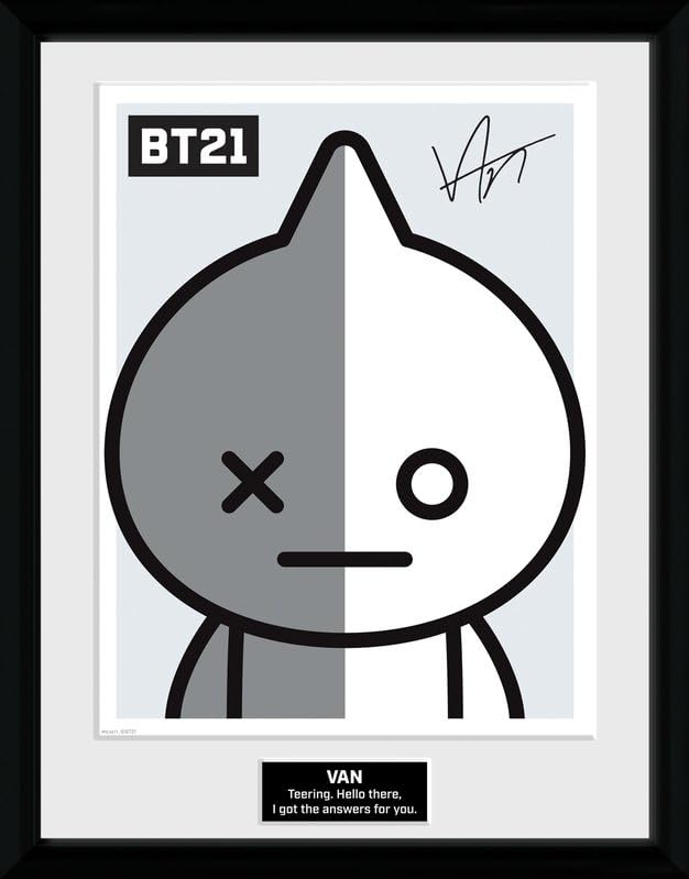 BT21 - Van Framed Print 30cm x 40cm - Framed Print image 1