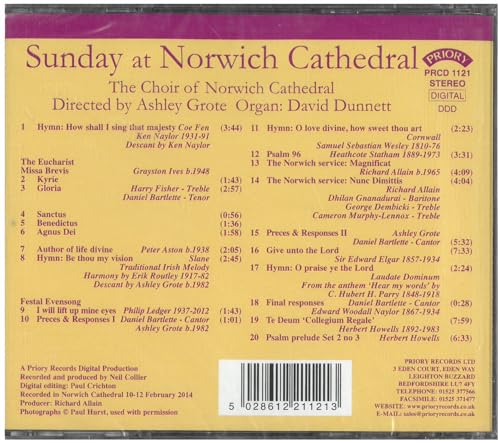 Choir of Norwich Cat - Sunday at Norwich Cathedral - CD image 2