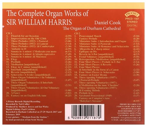 VARIOUS ARTISTS - Complete Organ Works Of Sir William Harris - Organ O image 2