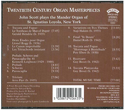 20th Century Organ M - CD