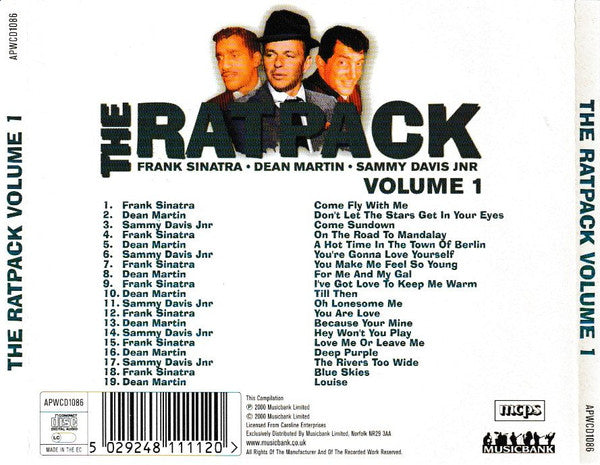 Rat Pack - Ratpack  Volume 1 - Used CD image 5