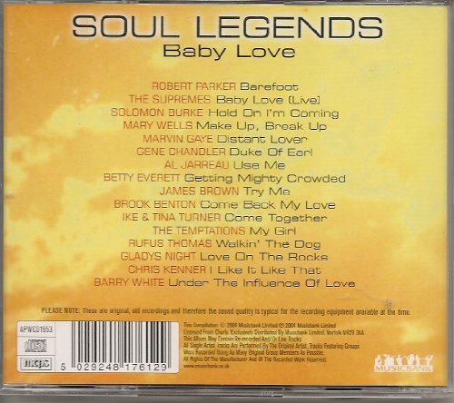 Various - Soul Legends - Baby Love - Used CD image 2