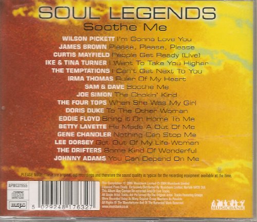 Various - Soul Legends - Soothe Me - Used CD image 2