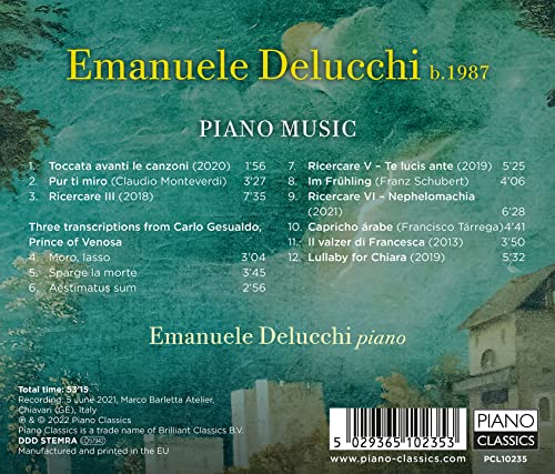 EMANUELE DELUCCHI - DELUCCHI PIANO MUSIC - CD image 2