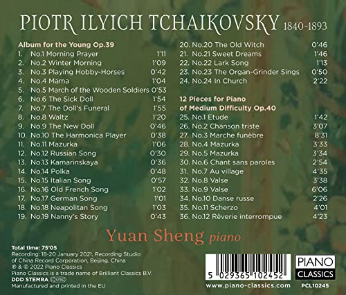 YUAN SHENG - TCHAIKOVSKY ALBUM FOR THE YOU - CD image 2