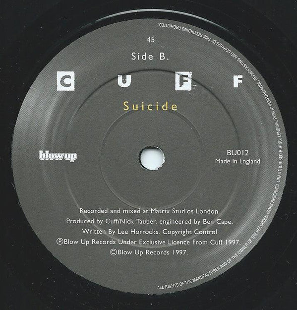 Cuff - Yellowmaddacoolivision - Used Vinyl Record 7" image 4