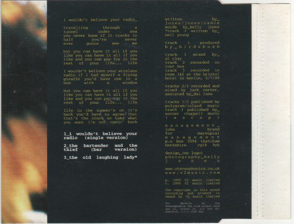 Stereophonics - I Wouldn't Believe Your Radio - Used CD image 3