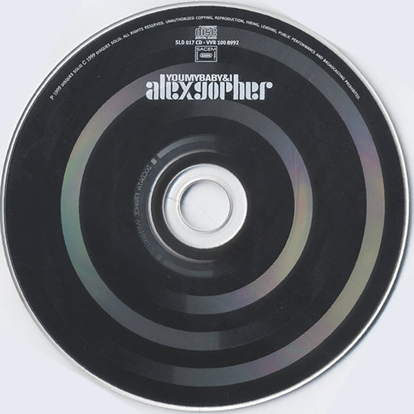 Alex Gopher - You, My Baby & I - Used CD image 8