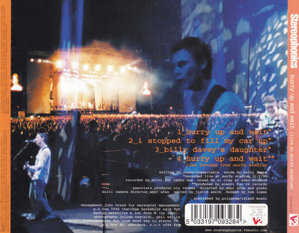 Stereophonics - Hurry Up And Wait (Live At Morfa Stadium) - Used CD image 2