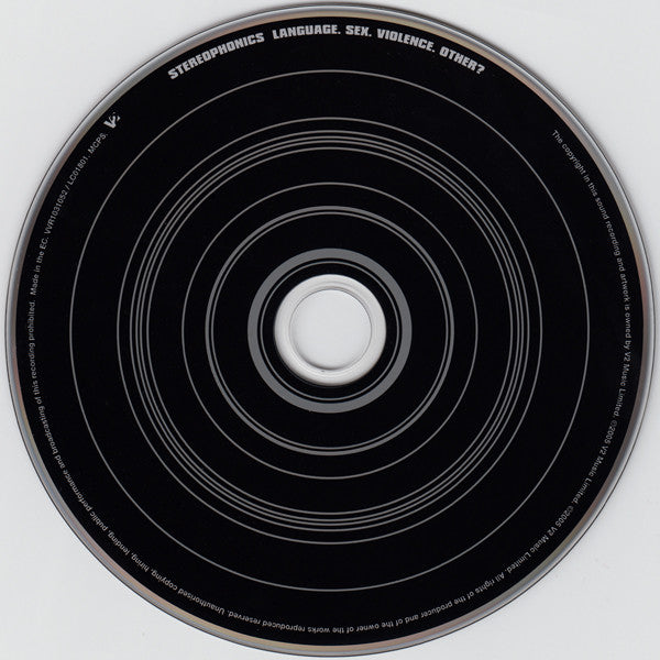 Stereophonics - Language.Sex.Violence.Other? - Used CD image 3