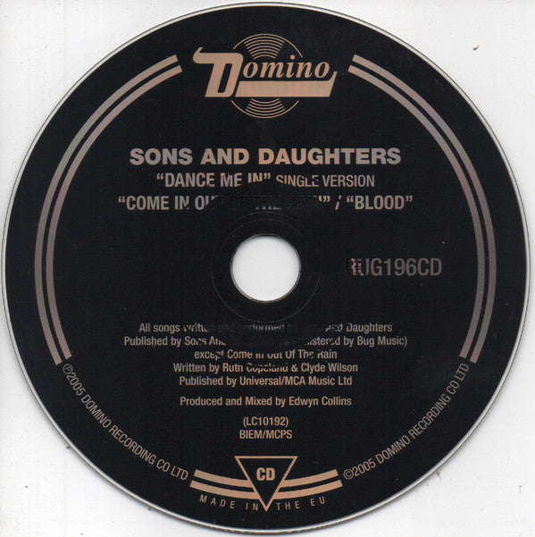 Sons And Daughters - Dance Me In - Used CD image 6