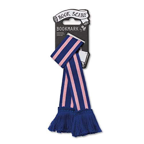Book Scarf Bookmark - Blue & Pink - Non-book item